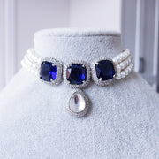 Indigo Choker Set