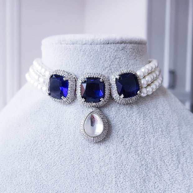 Indigo Choker Set