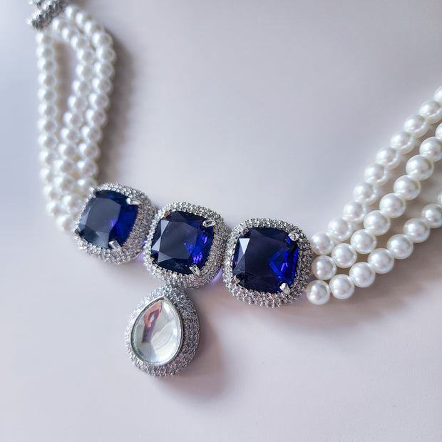 Indigo Choker Set