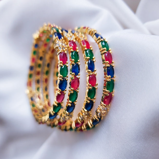 Multicolored bangles