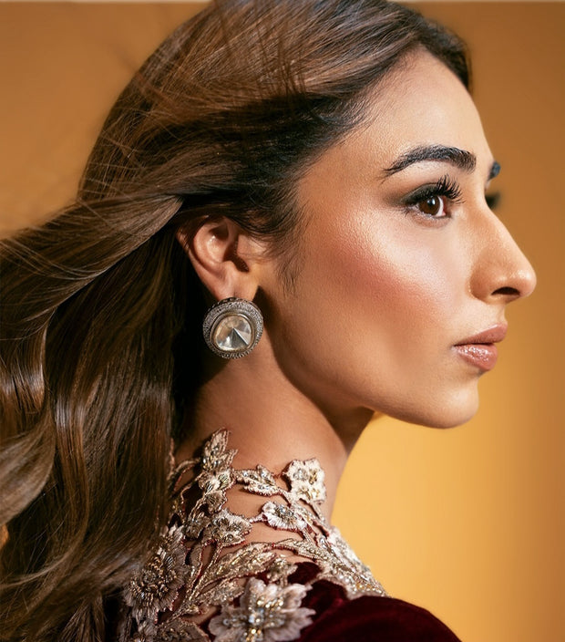 Polki Kundan Studs